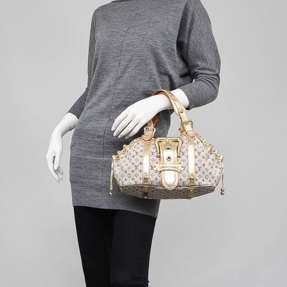 ‼️sold‼️Louis Vuitton Theda Mini Lin Khaki - Picture 2 of 16